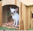 Manta polar - chihuahua en su casita