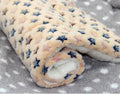 Manta polar - Beige con estrellas